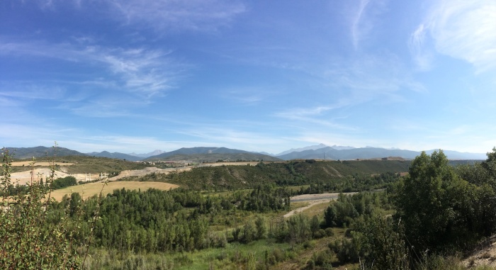 Blick auf das Tal des Aragón